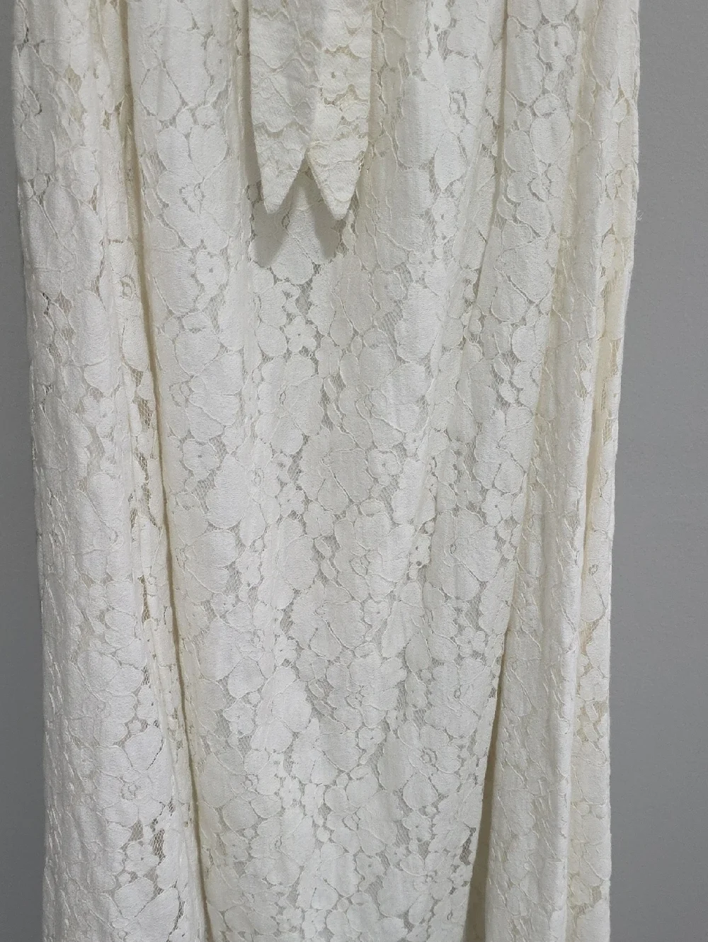 FARM Rio White Lace Strapless Tie-Front Cut Out Maxi Dress White Sz Med - Picture 3 of 5